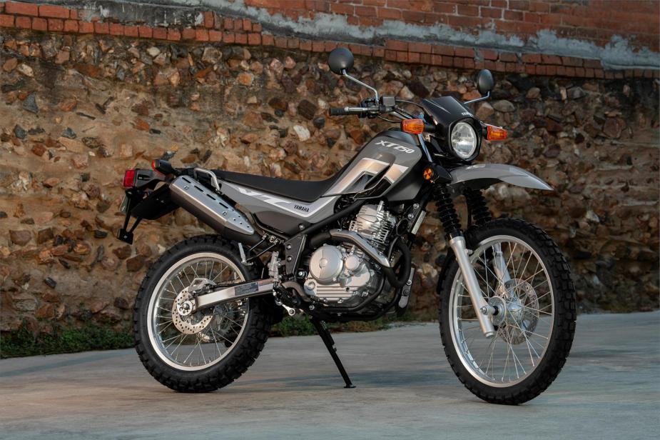 2022 Yamaha XT250 motorcycle parked