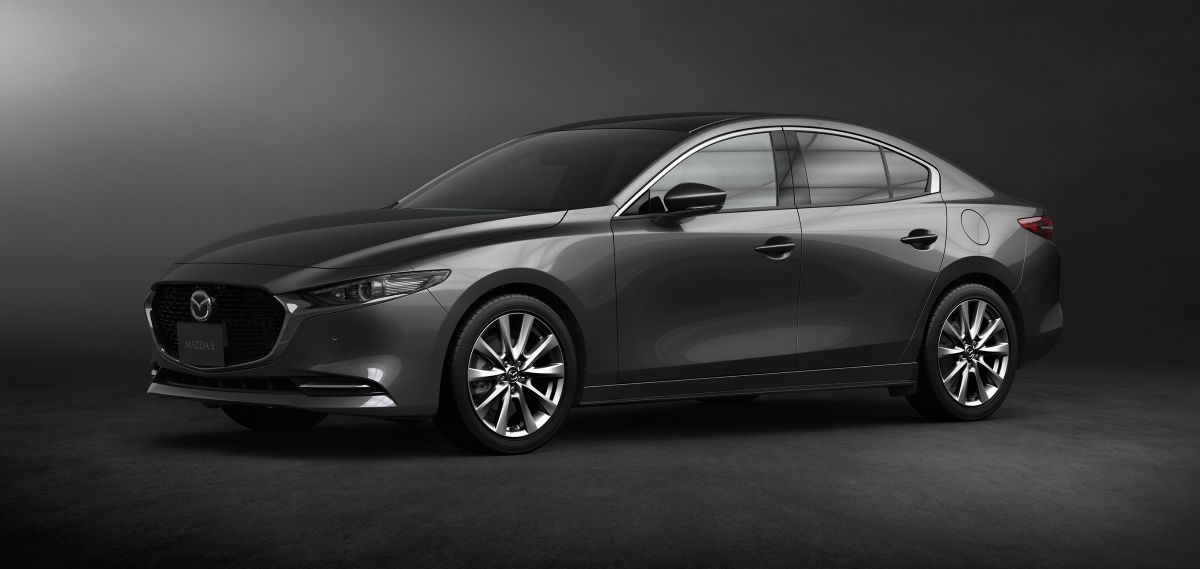 The cheapest 2024 Mazda3 in gray