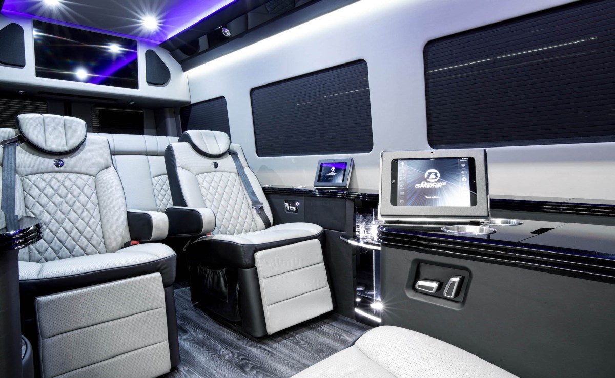 The interior of one of Bespoke Coach's Sprinter vans may not be large, but it certainly is luxurious | Bespoke Coach