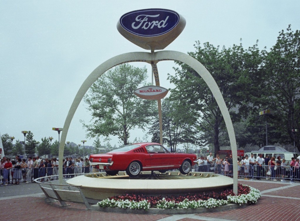 1964 Ford Mustang at Worlds Fair Ford Exhibit