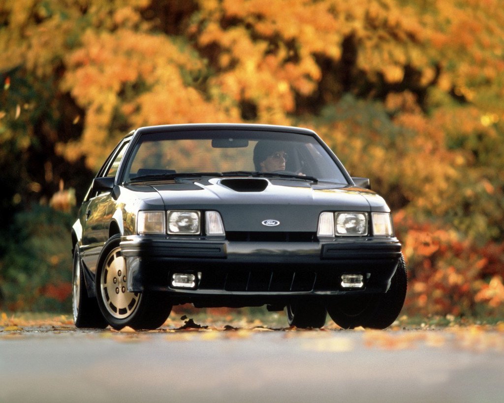 The 84Mustang SVO in the fall season