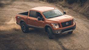 2019 Nissan Titan XD off-roading in mud