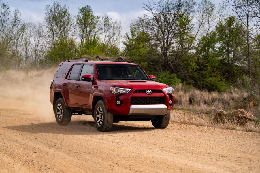2019 Toyota 4Runner off-roading in dirt