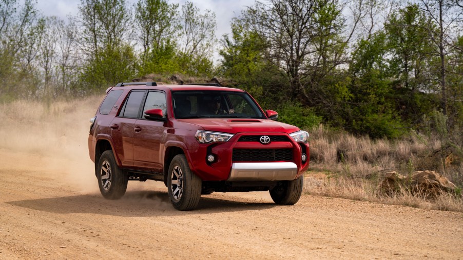 2019 Toyota 4Runner off-roading in dirt