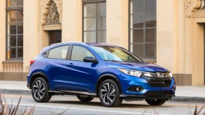 2019 Honda HR-V Sport parked in front of building