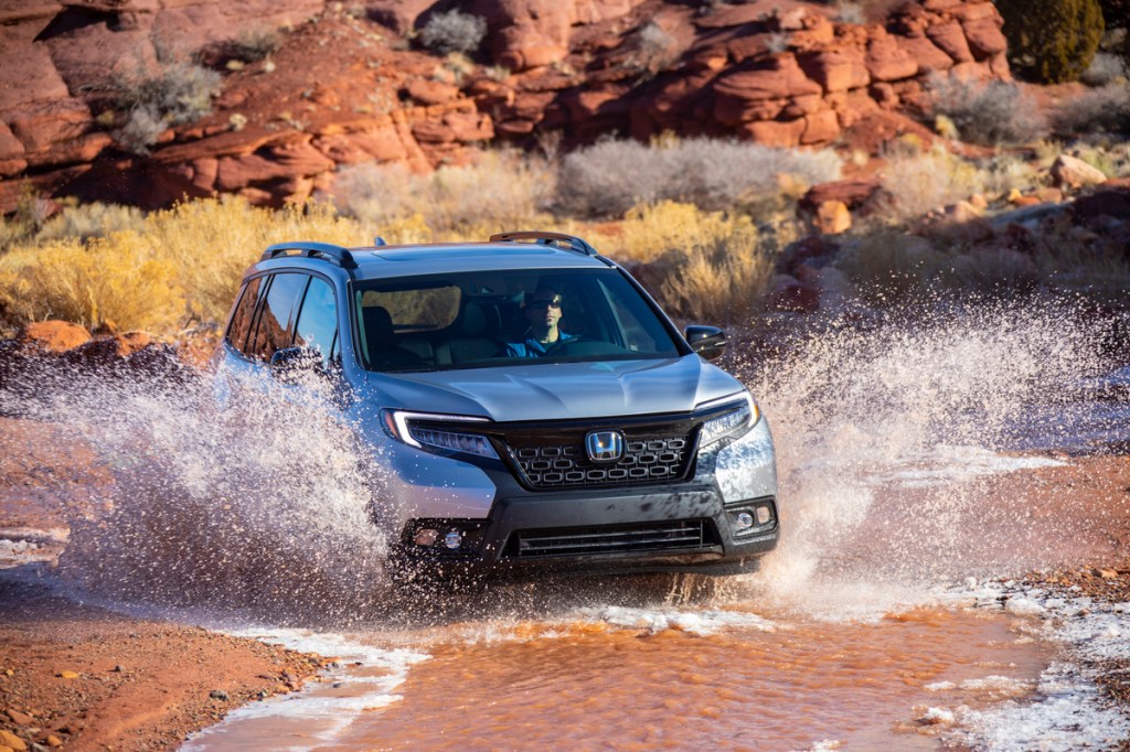 When he's not racing IndyCar, Rossi drives a gray 2020 Honda Passport
