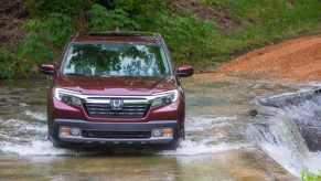 2019 Honda Ridgeline off-roading through stream