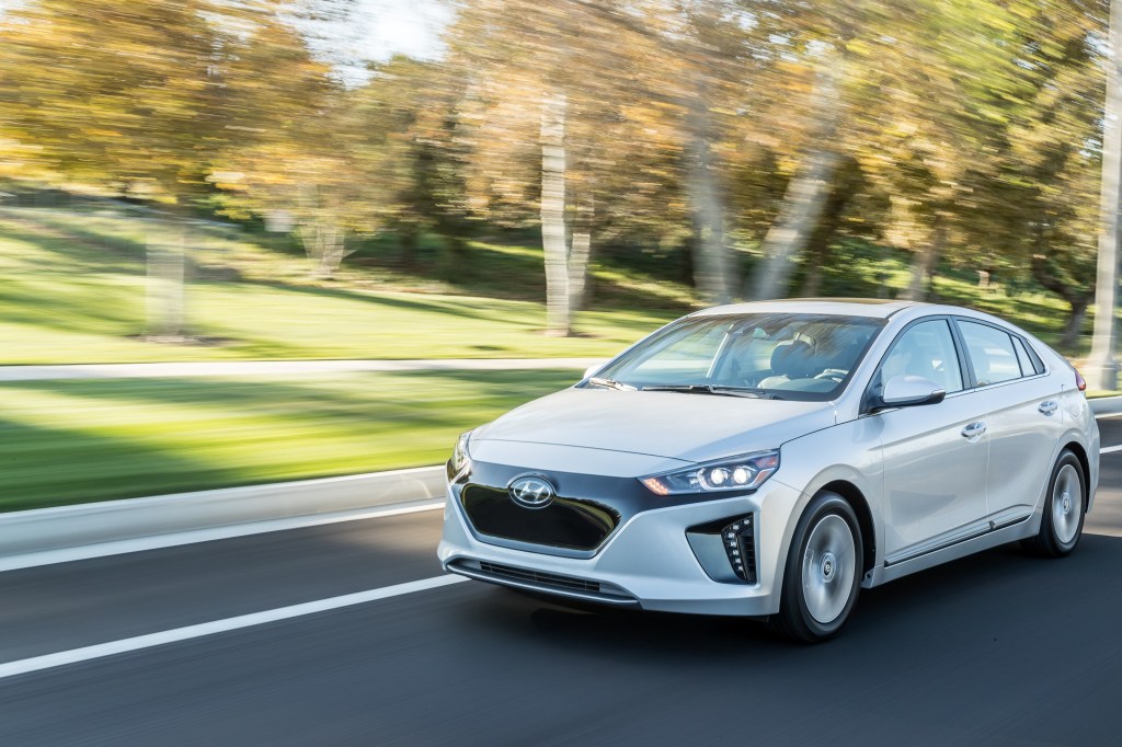 The Hyundai Ioniq offers performance agility and interior comfort.