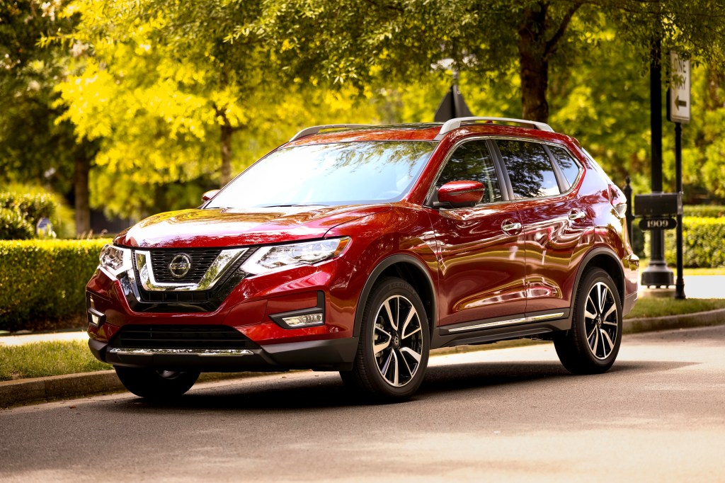 2019 Nissan Rogue parked on city street 