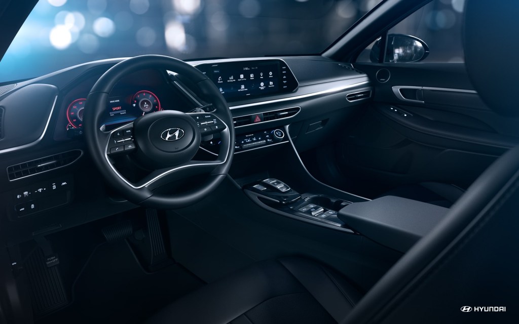 Interior of the 2020 Hyundai Sonata