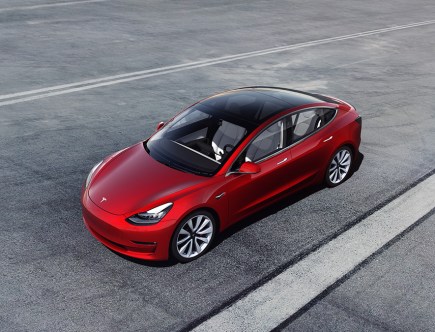 Watch the Tesla Model 3 Drag Race the M3, C63, and Giulia Quadrifoglio