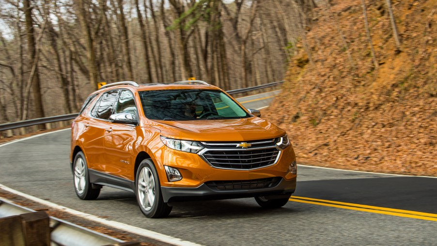 2019 Chevy Equinox driving down country road