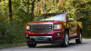 2019 GMC Canyon driving down the road