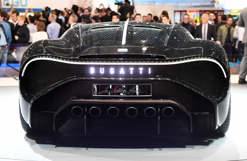 Rear view of the Bugatti La Voiture Noire