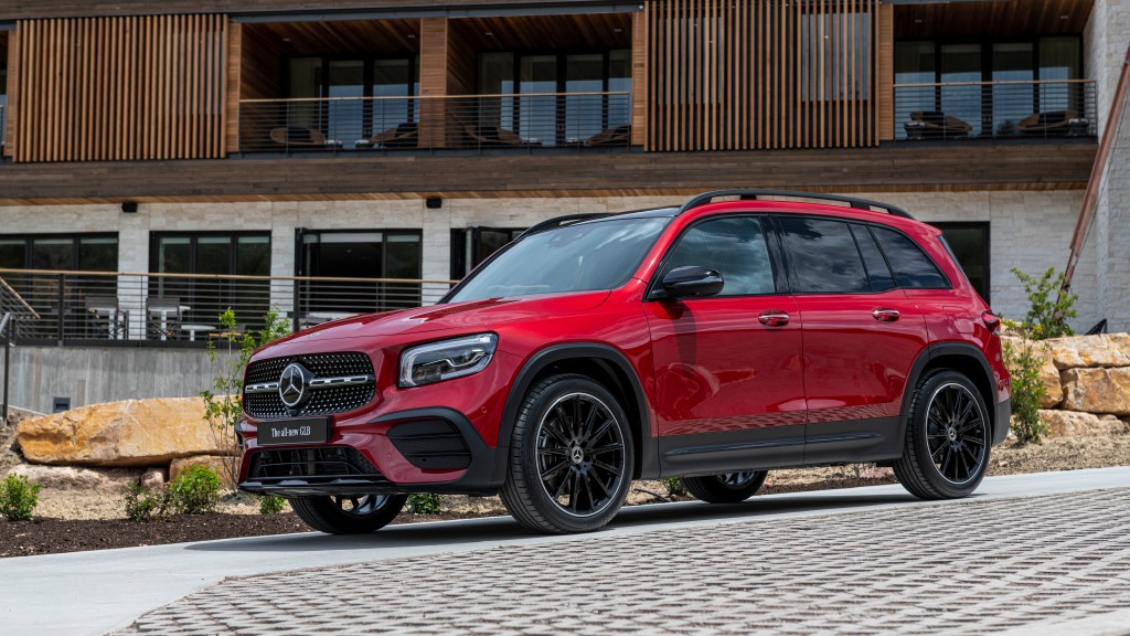 a red merceds-benz gab 250 is a good SUV if you want fuel economy