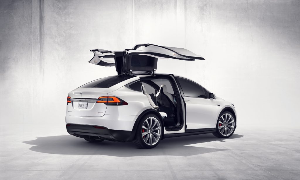 Tesla Model X all electric vehicle