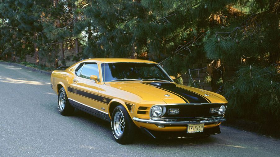 Yellow and black 1970 Ford Mustang Twister