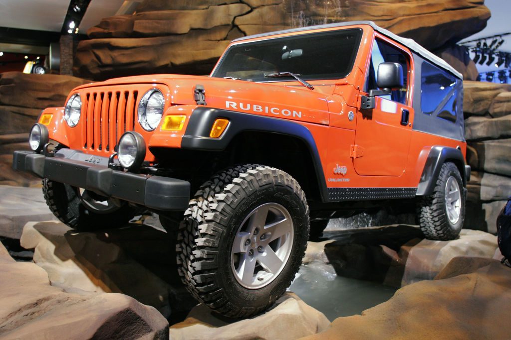 orange Jeep Rubicon