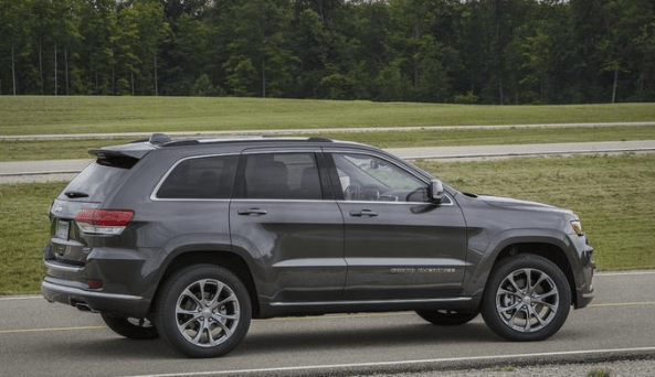 2020 Jeep Grand Cherokee driving down road