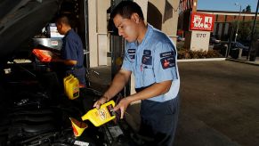 Checking your car oil