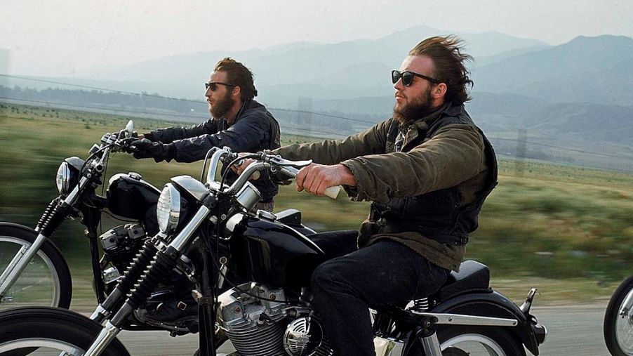 Hell's Angels on motorcycles