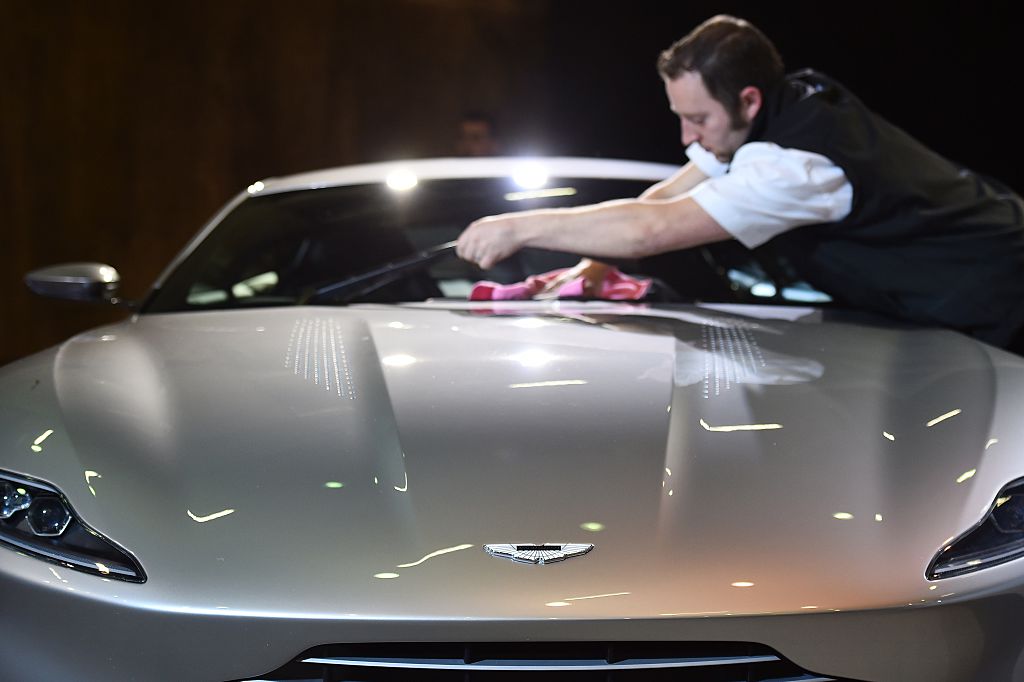 Aston Martin Being Detailed