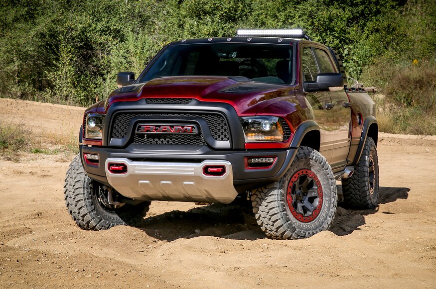 Ram Rebel TRX Concept pickup parked in sand