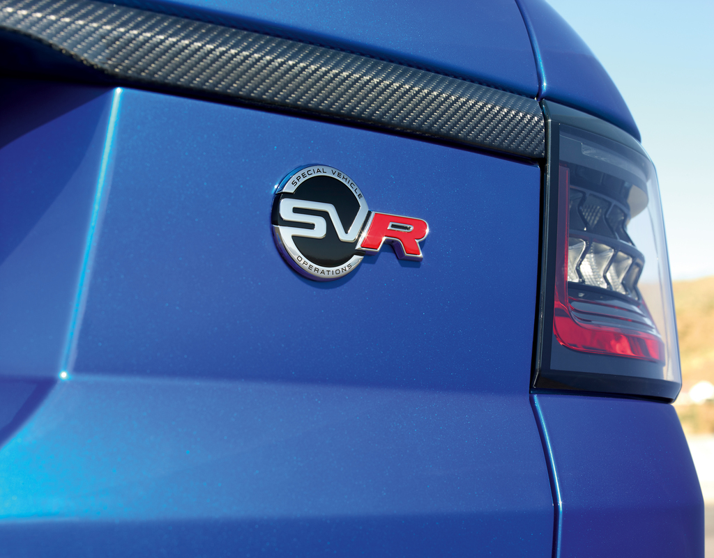Land Rover Range Rover Sport SVR Badge