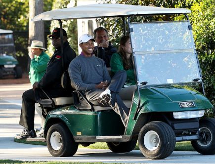 Obviously Tiger Woods Has a Tricked out Golf Cart