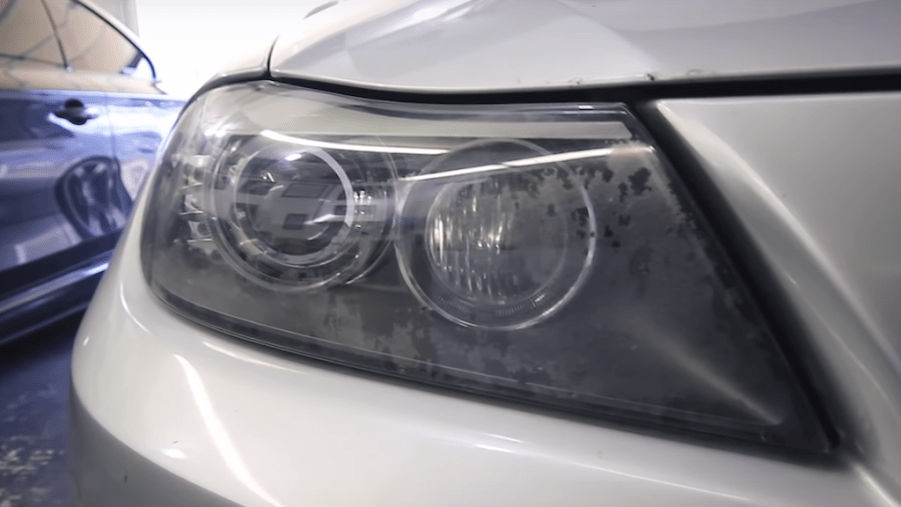 Water in car headlights