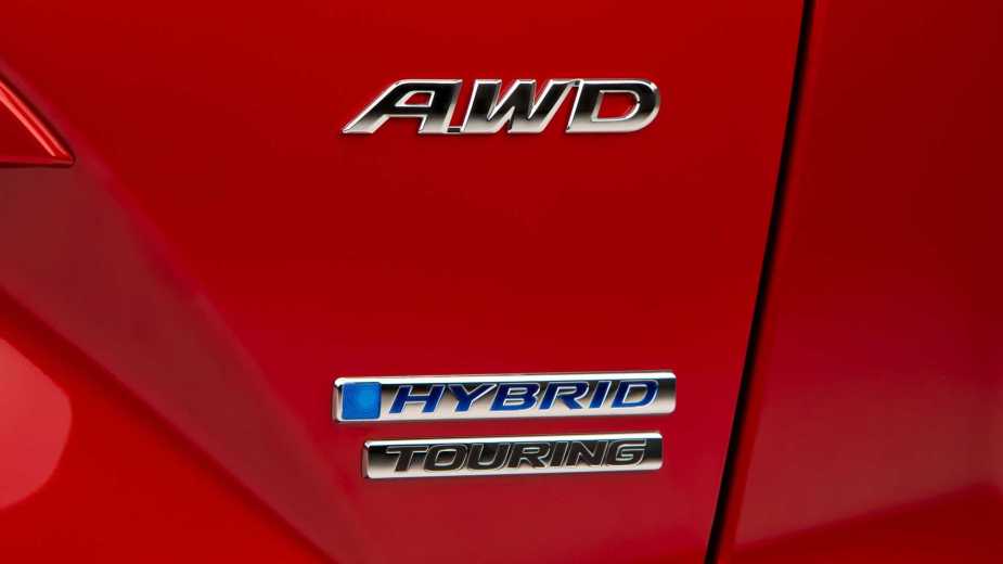 2020 Honda CR-V Hybrid AWD badge