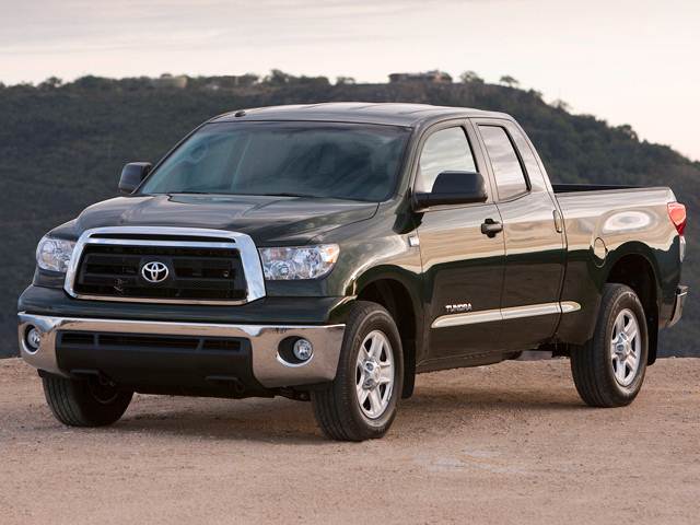 The 2011 Toyota Tundra , like this one that's parked on a dirt road, is one of the best Used Toyota Tundra model years according to Consumer Reports