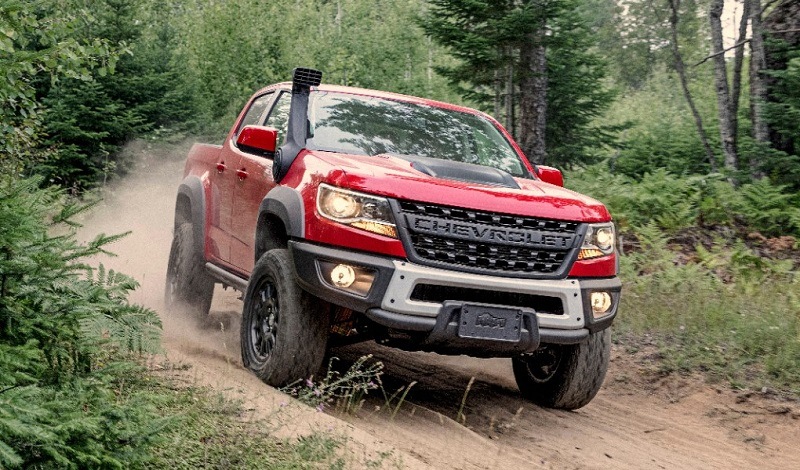 2019 Chevy ZR2 Bison off-roading on muddy trail