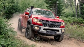 2019 Chevy ZR2 Bison off-roading on muddy trail