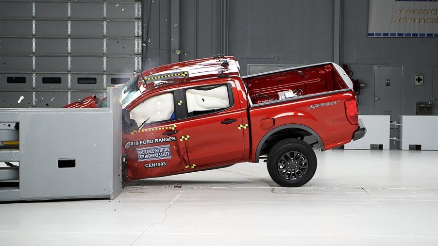 2019 Ford Ranger Front Crash Overlap Test