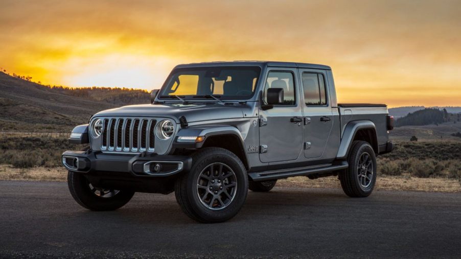 2020 Jeep Gladiator parked at sunset