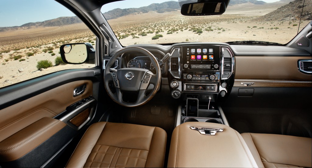 The interior of the Nissan Titan