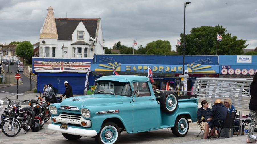A Chevrolet Apache 31 American pickup truck during the Southend Classic Car Show