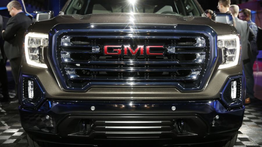 a GMC Sierra 1500 viewed from the front