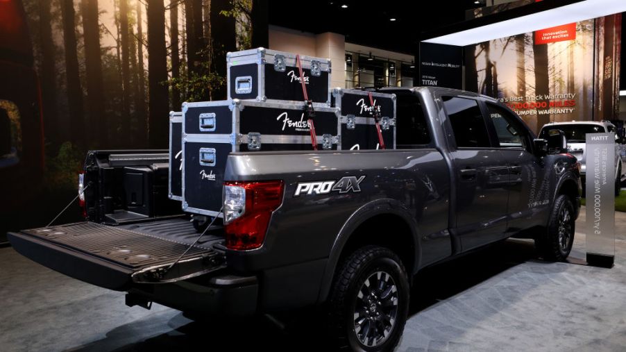 2019 Nissan Titan XD Pro 4X is on display at the 111th Annual Chicago Auto Show