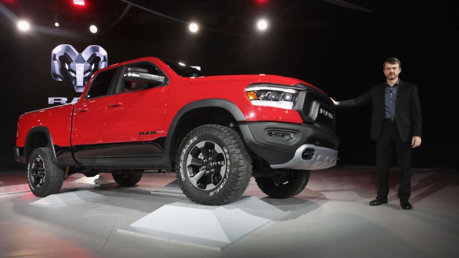 Mike Manley, head of Ram brand introduces the 2019 Ram 1500 Rebel pickup truck