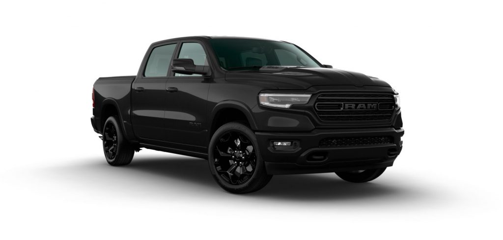 2020 Ram 1500 Limited pickup truck with Black Appearance Package