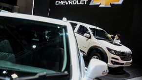 A Chevy Colorado RS Limited Edition on display at an auto show.
