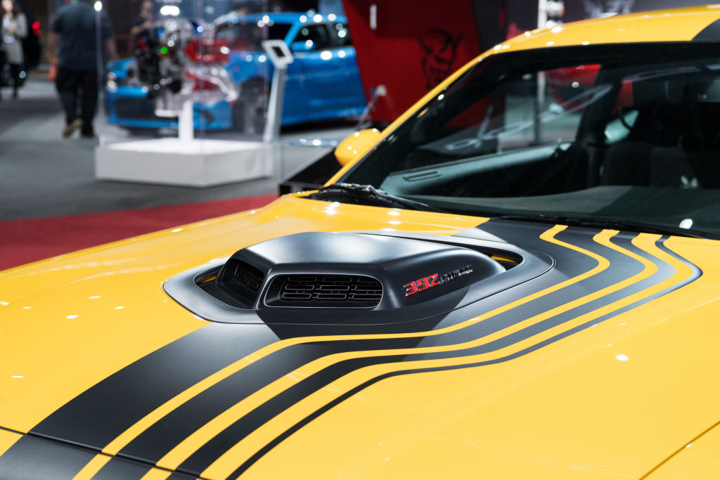 The Dodge Charger SRT with a 392 Hemi engine at the New York International Auto Show