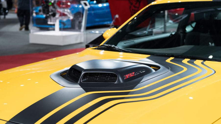 The Dodge Charger SRT with a 392 Hemi engine at the New York International Auto Show