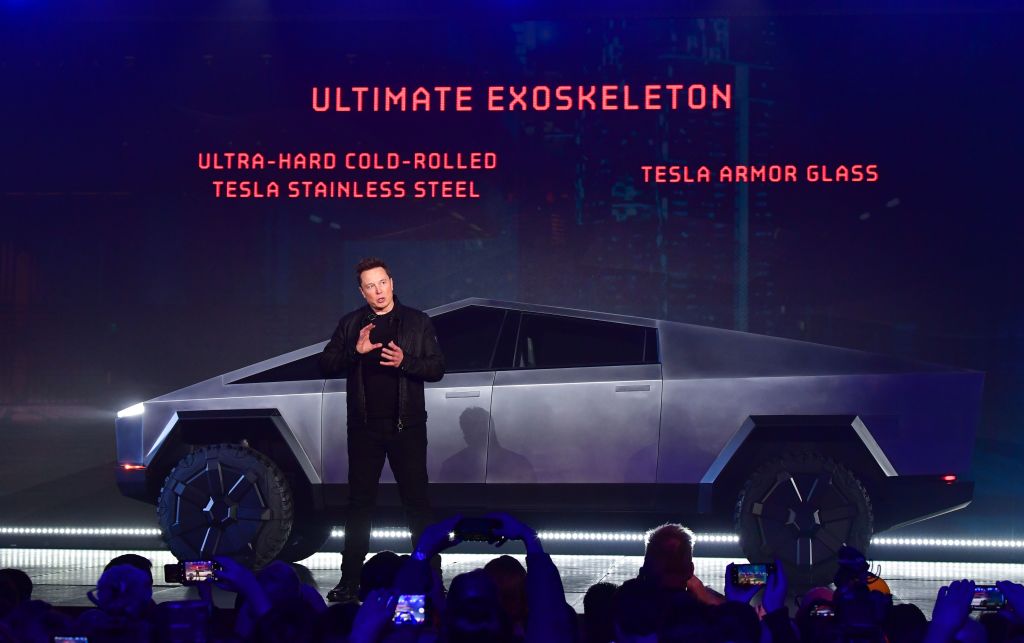 Tesla co-founder and CEO Elon Musk unveils Tesla's Cybertruck