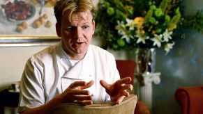Gordon Ramsay giving an interview