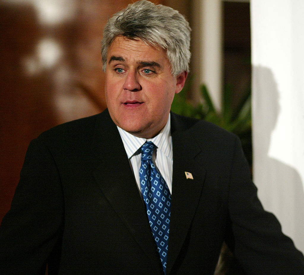 Jay Leno at a red carpet event.