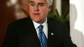 Jay Leno at a red carpet event.