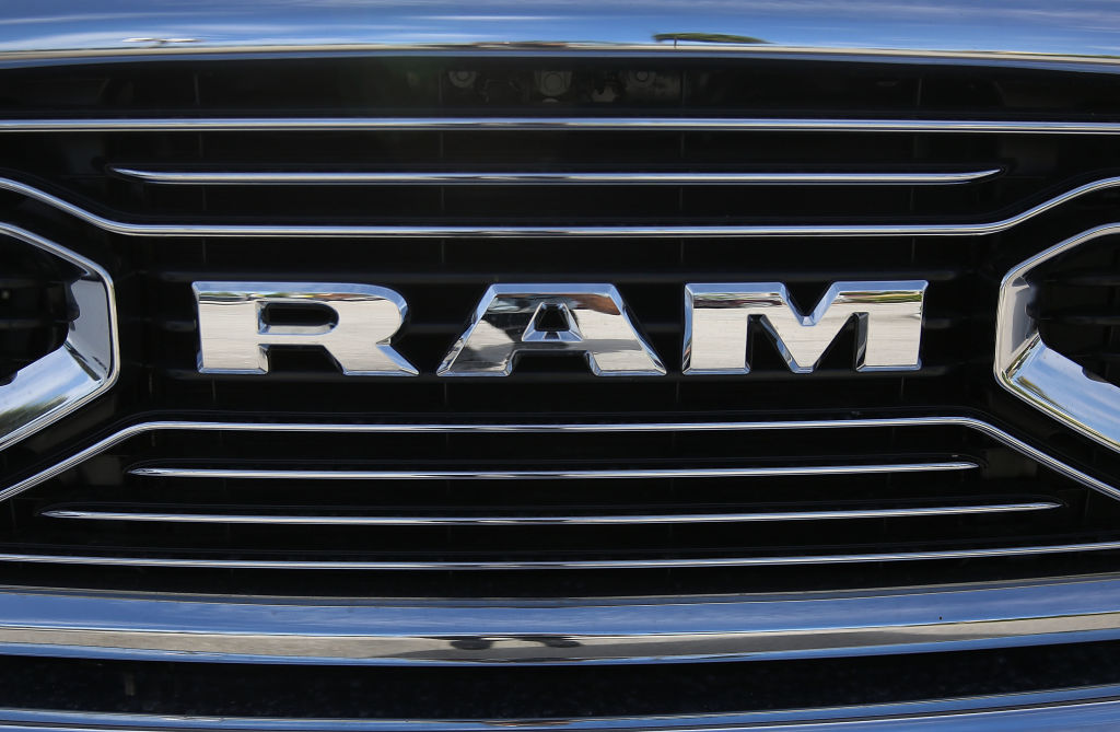 A Ram truck's grille.
